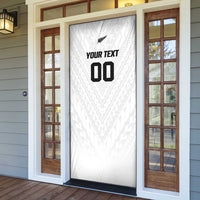 Custom Football New Zealand Door Cover Aotearoa United White Version LT01 - Polynesian Pride