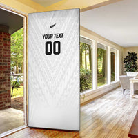 Custom Football New Zealand Door Cover Aotearoa United White Version LT01 - Polynesian Pride