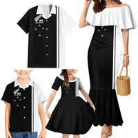 Personalised New Zealand 2025 Archery Basic Family Matching Mermaid Dress and Hawaiian Shirt Archery NZ LT01 - Polynesian Pride
