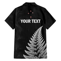 Personalised New Zealand 2025 Archery Family Matching Off The Shoulder Long Sleeve Dress and Hawaiian Shirt Aotearoa Silver Arrows Black LT01 - Polynesian Pride