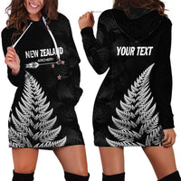 Personalised New Zealand 2025 Archery Hoodie Dress Aotearoa Silver Arrows Black LT01 - Polynesian Pride