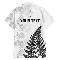 Personalised New Zealand 2025 Archery Family Matching Off Shoulder Maxi Dress and Hawaiian Shirt Aotearoa Silver Arrows White LT01 - Polynesian Pride