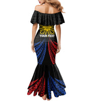 Personalized Philippines Independence Day Family Matching Mermaid Dress and Hawaiian Shirt Filipino 126th Anniversary Sun Tattoo LT01 - Polynesian Pride