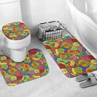 Hawaii Fruits Hippie Style Bathroom Set Vibrant Colorful
