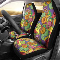 Hawaii Fruits Hippie Style Car Seat Cover Vibrant Colorful