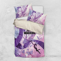 Polynesian Lupus Awareness Bedding Set Butterfly Hologram Lupus Warrior