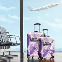 Polynesian Lupus Awareness Luggage Cover Butterfly Hologram Lupus Warrior
