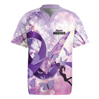 Personalized Polynesian Lupus Awareness Rugby Jersey Butterfly Hologram Lupus Warrior