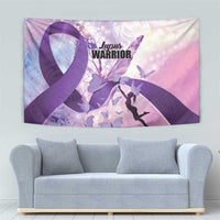 Polynesian Lupus Awareness Tapestry Butterfly Hologram Lupus Warrior