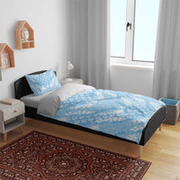 Baby Blue Mermaid Puakenikeni Maile Lei Bedding Set