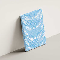 Baby Blue Mermaid Puakenikeni Maile Lei Canvas Wall Art