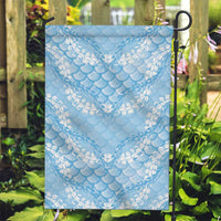 Baby Blue Mermaid Puakenikeni Maile Lei Garden Flag