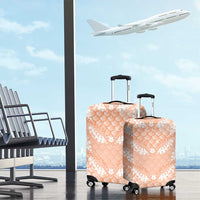Apricot Mermaid Puakenikeni Maile Lei Luggage Cover
