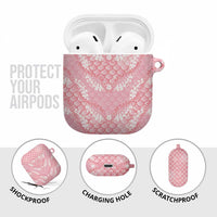 Soft Pink Mermaid Puakenikeni Maile Lei AirPods Case