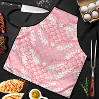 Soft Pink Mermaid Puakenikeni Maile Lei Apron