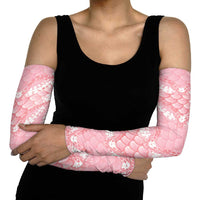 Soft Pink Mermaid Puakenikeni Maile Lei Arm Sleeves