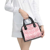 Soft Pink Mermaid Puakenikeni Maile Lei Shoulder Handbag