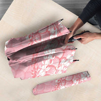 Soft Pink Mermaid Puakenikeni Maile Lei Umbrella