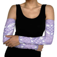 Lilac Mermaid Puakenikeni Maile Lei Arm Sleeves