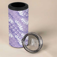 Lilac Mermaid Puakenikeni Maile Lei 4 in 1 Can Cooler Tumbler