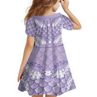 Lilac Mermaid Puakenikeni Maile Lei Family Matching Off Shoulder Maxi Dress and Hawaiian Shirt LT01 - Polynesian Pride