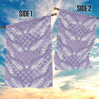 Lilac Mermaid Puakenikeni Maile Lei Garden Flag