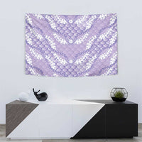 Lilac Mermaid Puakenikeni Maile Lei Tapestry