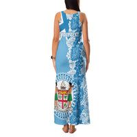 Personalised Fiji Day Family Matching Tank Maxi Dress and Hawaiian Shirt Fijian Map Hibiscus Tapa Pattern LT01 - Polynesian Pride