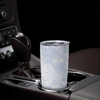 Samoa White Sunday Tumbler Cup Plumeria Floral