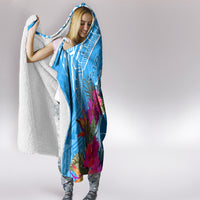 Yap Day Hooded Blanket Nam nu Waqab Tropical Flower