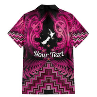 Personalised Aotearoa Matariki Family Matching Mermaid Dress and Hawaiian Shirt Pink Fern Maori Poutama LT01 - Polynesian Pride