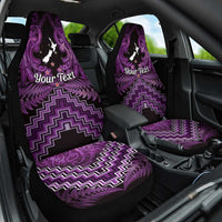 Personalised Aotearoa Matariki Car Seat Cover Purple Fern Maori Poutama LT01 One Size Purple - Polynesian Pride