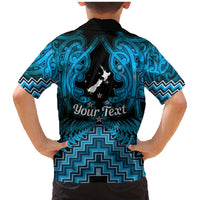 Personalised Aotearoa Matariki Family Matching Mermaid Dress and Hawaiian Shirt Turquoise Fern Maori Poutama LT01 - Polynesian Pride