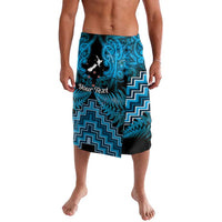Personalised Aotearoa Matariki Lavalava Turquoise Fern Maori Poutama