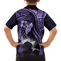 Polynesian Women Day 2024 Family Matching Puletasi and Hawaiian Shirt Hibiscus Girl Tribal LT01 - Polynesian Pride