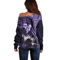 Polynesian Women Day 2024 Off Shoulder Sweater Hibiscus Girl Tribal LT01 - Polynesian Pride