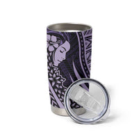 Polynesian Women Day 2024 Tumbler Cup Hibiscus Girl Tribal LT01 - Polynesian Pride