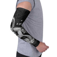 Hawaii Mermaid Monotone Arm Sleeves Polynesian Pattern Fish Hook
