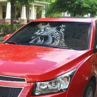 Hawaii Mermaid Monotone Auto Sun Shade Polynesian Pattern Fish Hook