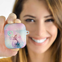 Hawaii Mermaid Sweet Pastel AirPods Case Polynesian Pattern Fish Hook