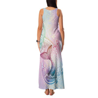Hawaii Mermaid Sweet Pastel Family Matching Tank Maxi Dress and Hawaiian Shirt Polynesian Pattern Fish Hook LT01 - Polynesian Pride
