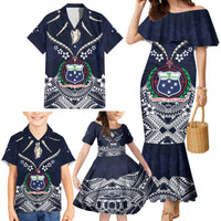 Samoa Independence Day Family Matching Mermaid Dress and Hawaiian Shirt Ula Nifo Mix Turtle LT01 - Polynesian Pride