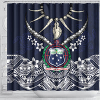 Samoa Independence Day Shower Curtain Ula Nifo Mix Turtle