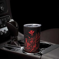 King Kamehameha Day Tumbler Cup Kakau Polynesian Pattern