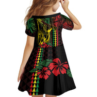 King Kamehameha Day Family Matching Tank Maxi Dress and Hawaiian Shirt Hawaii Kakau Reggae LT01 - Polynesian Pride
