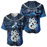 Personalized Maori Matariki Manaia Baseball Jersey Maori Kowhaiwhai Pattern Galaxy