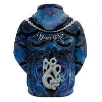 Personalized Maori Matariki Manaia Hoodie Maori Kowhaiwhai Pattern Galaxy