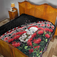 New Zealand Christmas Meri Kirihimete Quilt Santa Hei Tiki Pohutukawa LT01 - Polynesian Pride