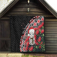 New Zealand Christmas Meri Kirihimete Quilt Santa Hei Tiki Pohutukawa LT01 - Polynesian Pride