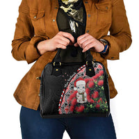 New Zealand Christmas Meri Kirihimete Shoulder Handbag Santa Hei Tiki Pohutukawa LT01 - Polynesian Pride